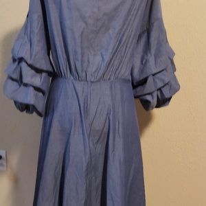 Impulsive Wrap Puff Sleeve Dress Size 3x